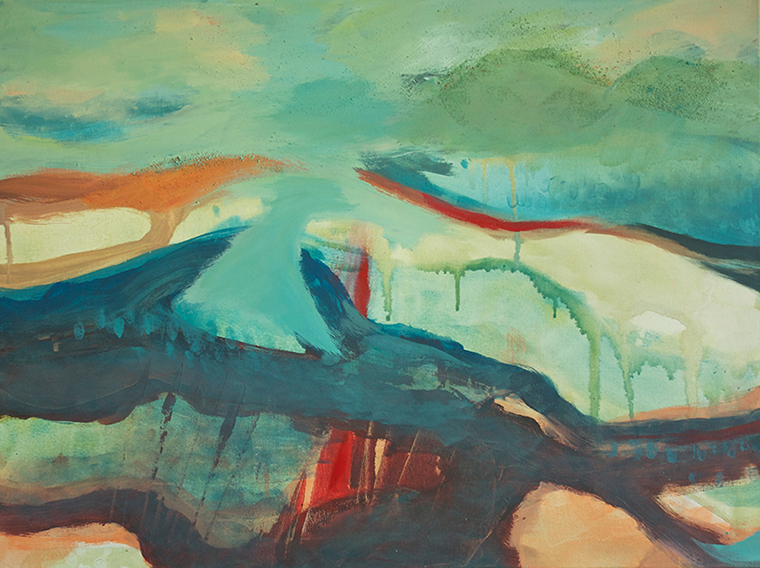 Astrid Krmer - "Landschaft 1" (2013)  60 x 80 cm